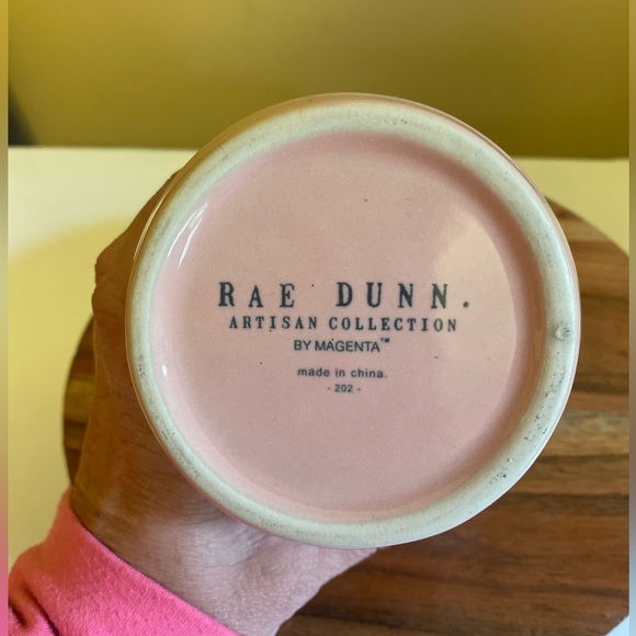 Rae Dunn “Blush” pink flower pot never used for planting just for looks. - Picture 8 of 9